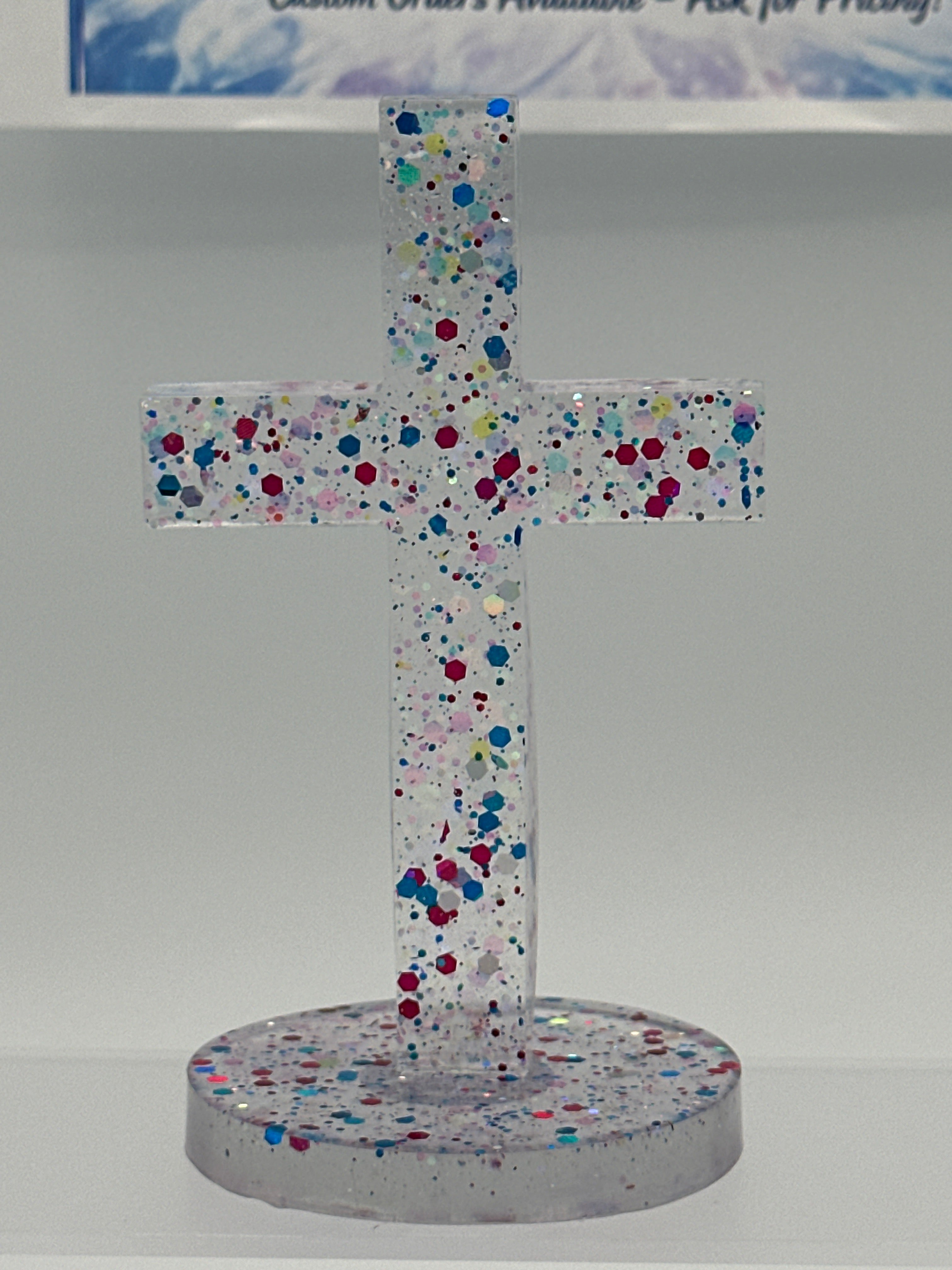 Cross 5.5 inches Red/White/Blue. Item 296