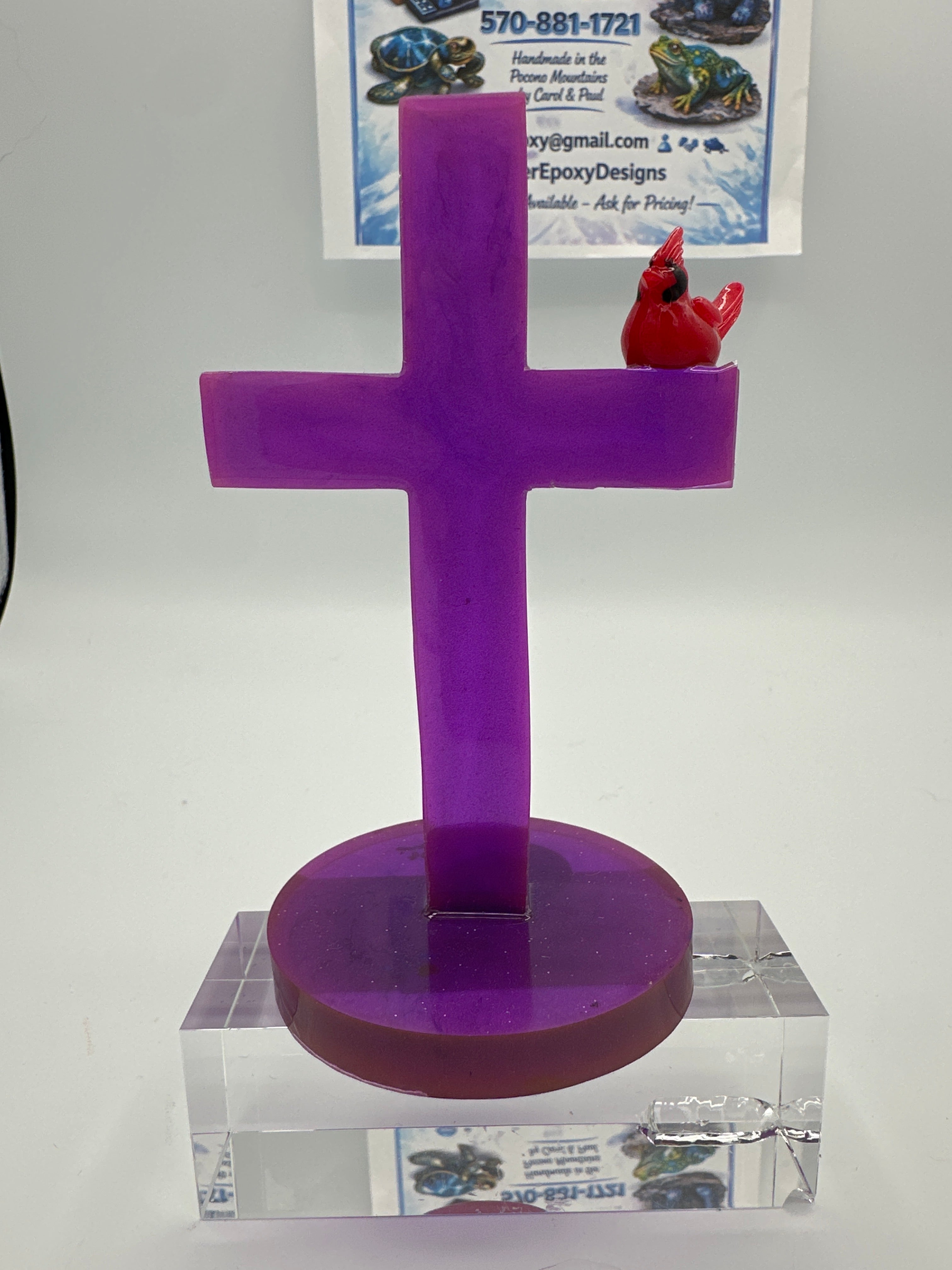 Cross 5.25 inch/purple/cardinal/item 317