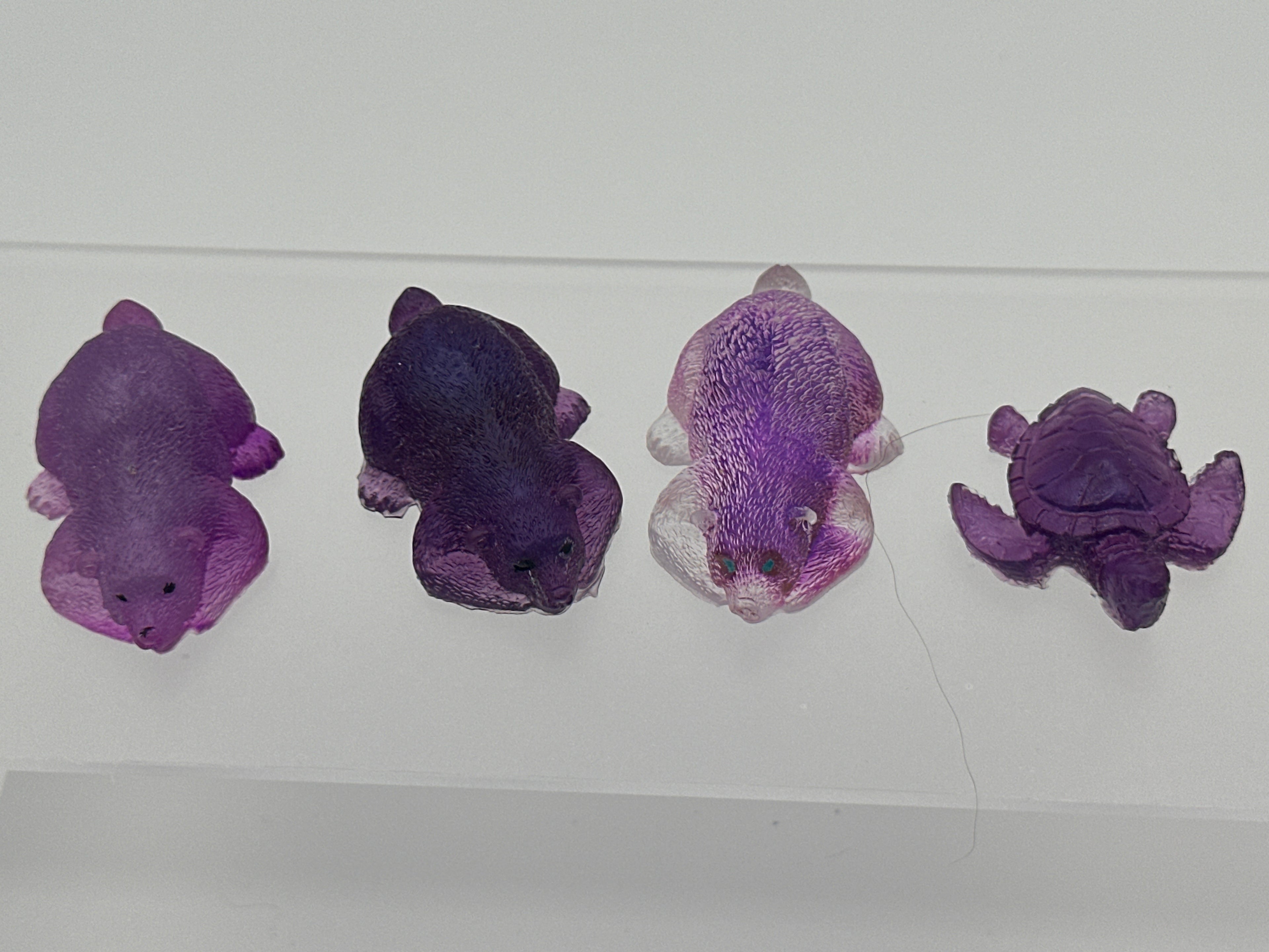 3 bear 1 turtle / miniature / weight 1.5 oz/ Item 336