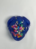 Bullfrog, blue / 3.5 inches/ confetti /Item 48