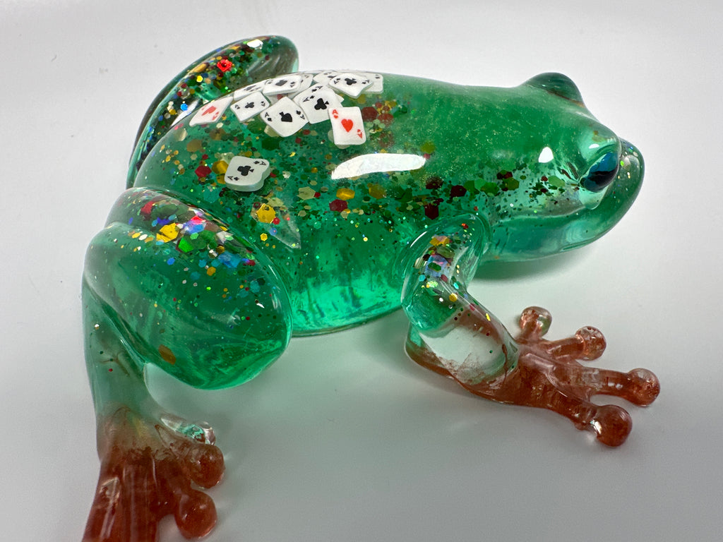 Frog Fancy / green / playing cards / Item 250