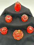 Roses/ Orange/ white tips/ Bumblebee , ladybugs / Item 7