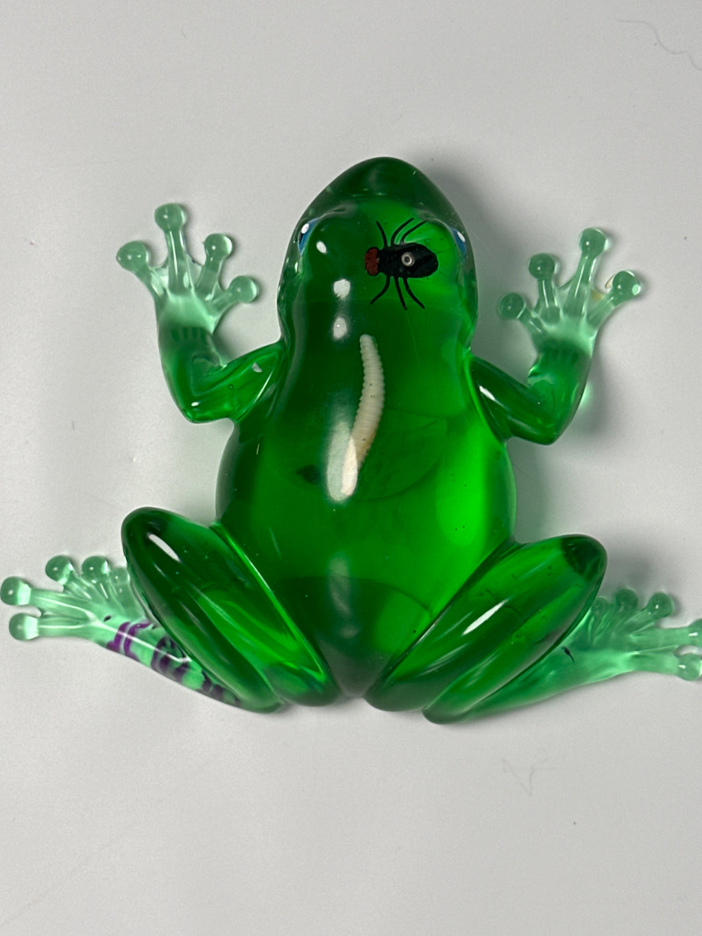 Frog Fancy, Green, worm /  Fly item 255