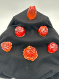 Roses/orange/white tips/bumblebee/ladybugs/item 4