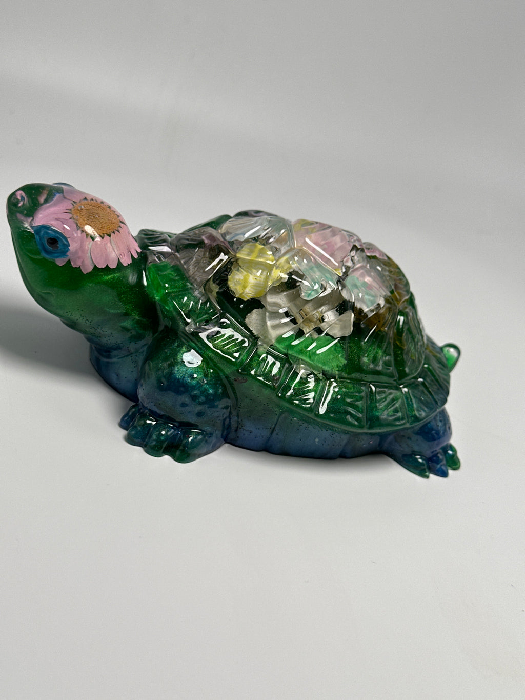 Ground Turtle /5.5 inches/ flower hat item 18