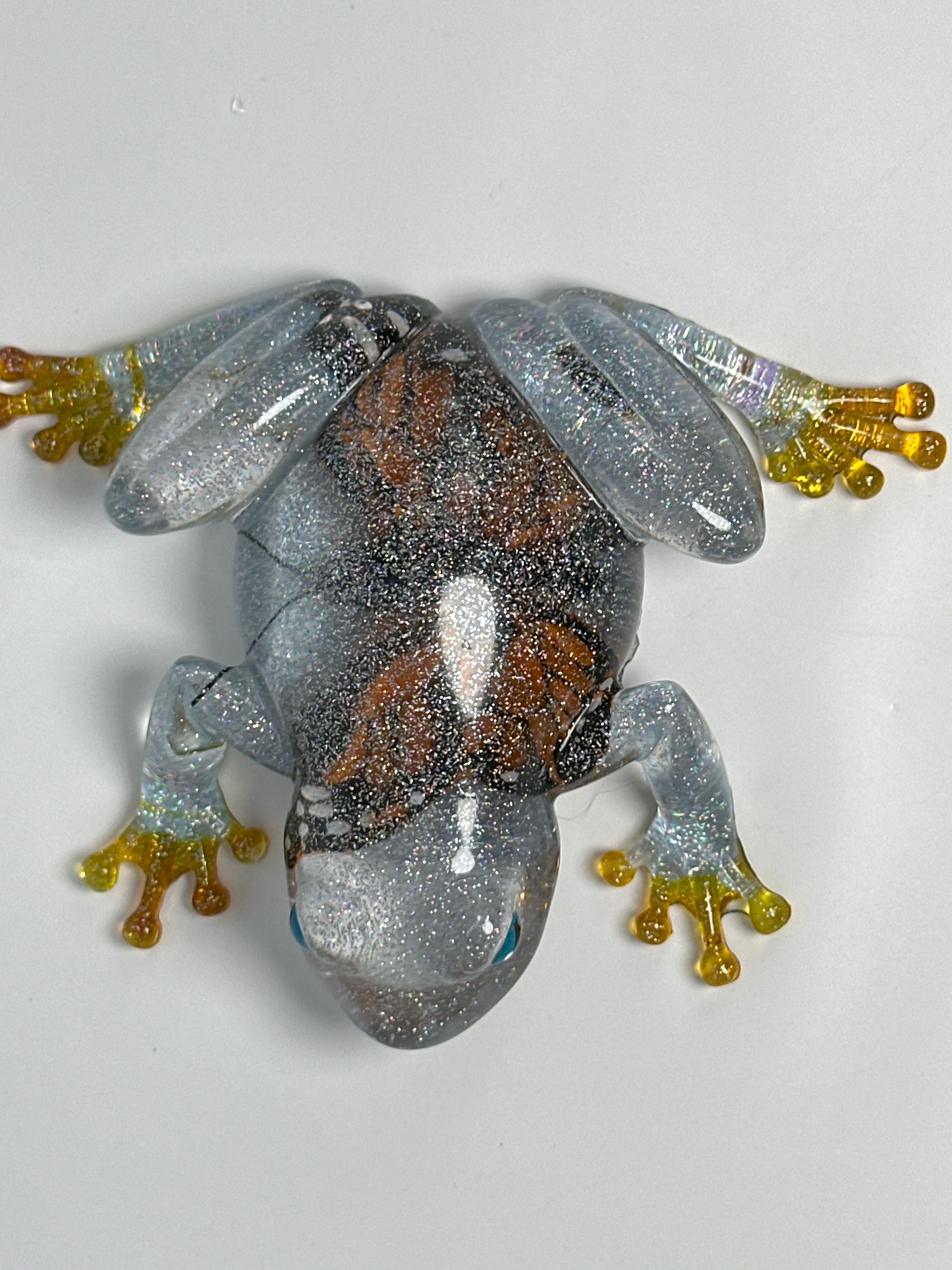 Frog Fancy clear / glitter / butterfly item 56