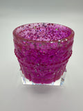 Small container/ pink chunky glitter silver/weighs 3.6 ounces item 85