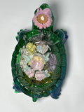Ground Turtle /5.5 inches/ flower hat item 18