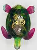 Sea Turtle/ Green / Magenta/ Gears / Fish head / Item 353