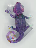 Gecko / purple smoke multicolor with jewels/wait 6.9 ounces item 193