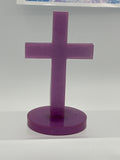 Cross 5.5 inches tall / purple  / Item 205