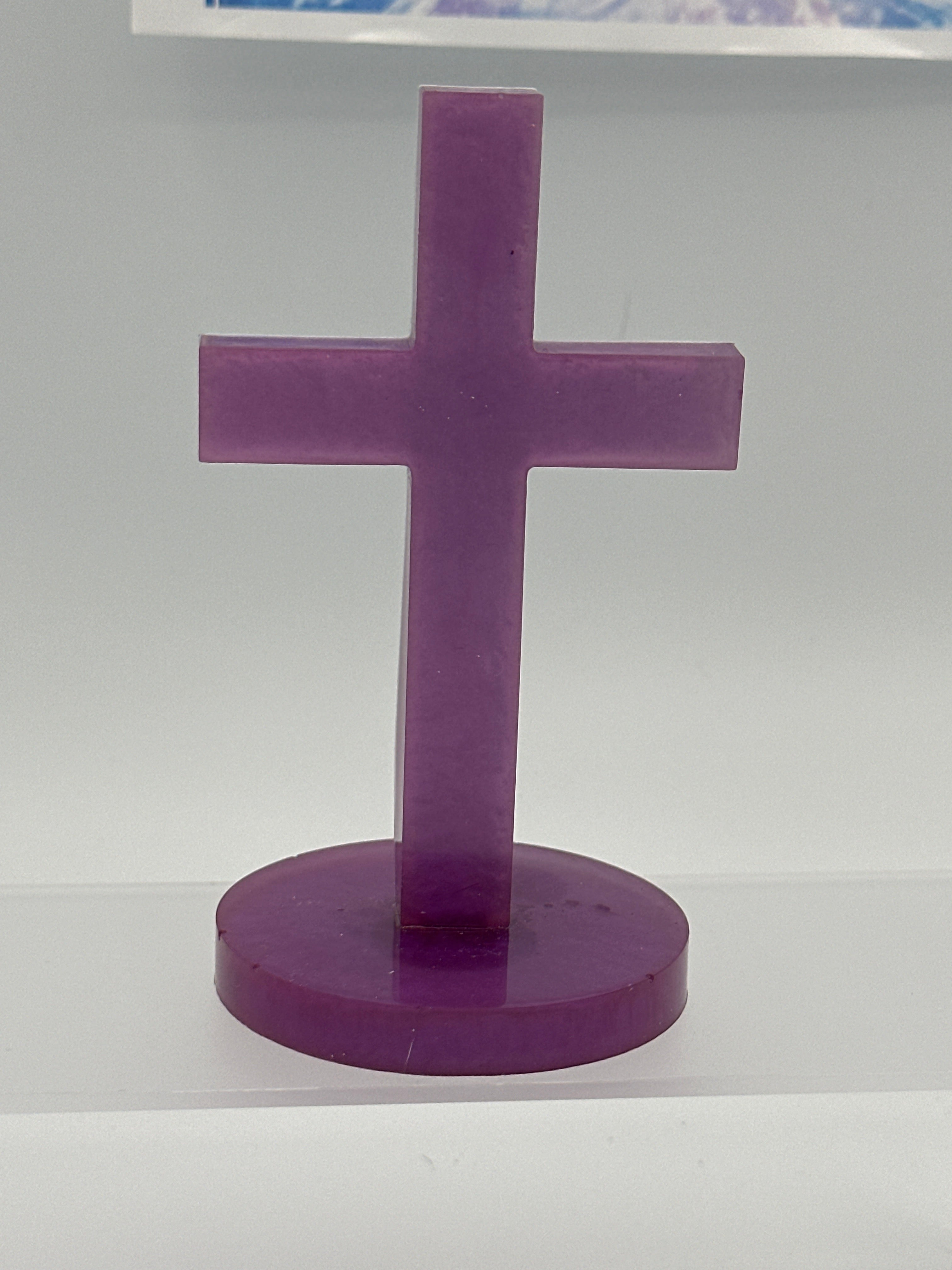 Cross 5.5 inches tall / purple  / Item 205