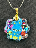 Pendant/ blue bunny/ Item 48