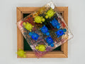 Tic Tac Toe  - Turtle / Rainbow/ gold Fleck/ weight -  2 lbs 6.2 oz. / Item 163