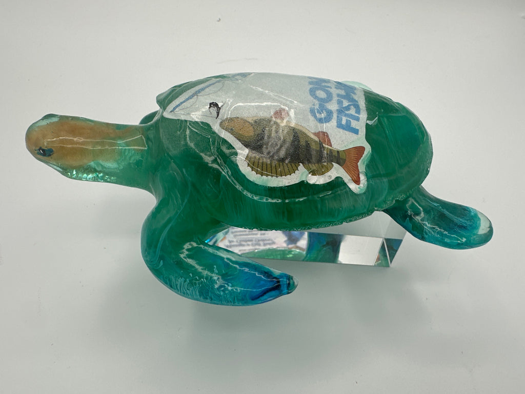 Sea Turtle/ Green / Gone Fishing / Fish head / Item 360
