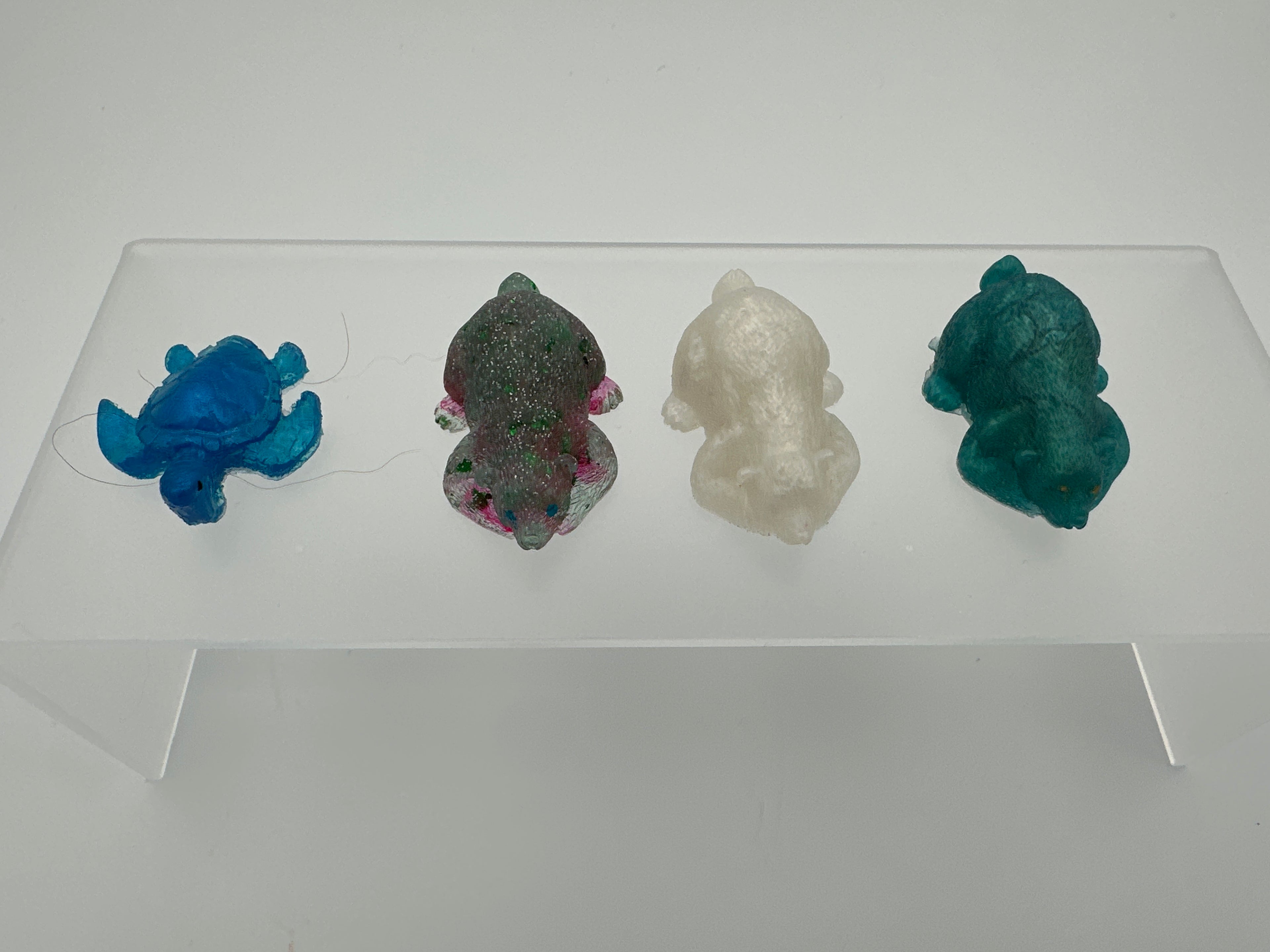 3 bear 1 turtle / miniature / total weight 1.4 oz/ Item 340