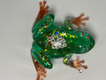 Frog Fancy / green / playing cards / painted eyes. Item 251