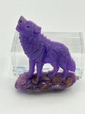 Wolf howling/purple/rock/item 294