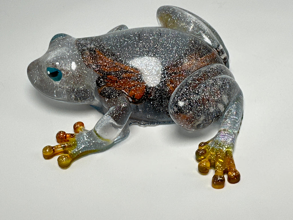 Frog Fancy clear / glitter / butterfly item 56