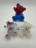 Bears, set of 3 / Patriotic Red White and Blue