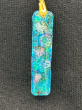 Pendant / 2 inch / glitter/ iridescent pearls

item 20