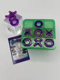 Tic Tac Toe / 3.5 inch Tiny / Green and Purple / Weight 2.0 / Item 159