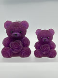 Bear rose set in purple / Item 140 and 285
