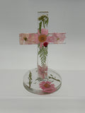 Cross 5.25 inches tall / floral / ladybug / Item 233