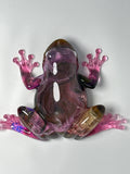 Frog Fancy pink / blue smoke. Item 313