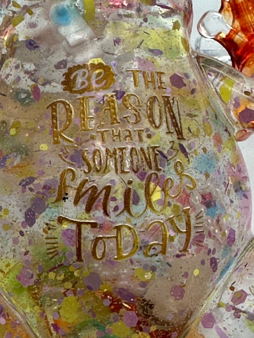 Frog Fancy jeweled saying on back the reason, someone smiles today Item 49
